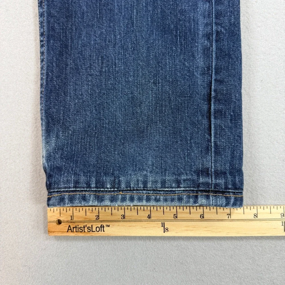 Vintage True Religion Geno Jeans Mens 32x30 Blue Selvedge Denim Button Fly USA